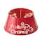 Glitzhome® Red 26" LED Merry Christmas Cutout Metal Tree Collar